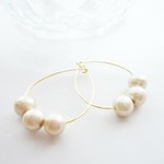 再再再再々販・・・コットンパールｓドロップピアス