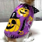《Mサイズ》さわやかスモック　ハロウィン　むらさき　＊送料無料＊