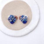 Bird color (sapphireblue) triangleピアスorイヤリング