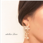 パールシャワーフラワーイヤリング