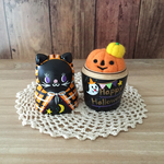 2018ハロウィン！黒猫マトリョーシカ針山