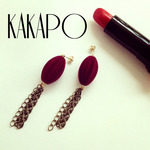 Red felt ball pierce (NO.1337)