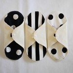 モノトーン柄　布ナプキン　おりもの用　3枚セット