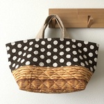 キルティングdeトートバッグ-C25 ＃027【コインドットBROWN】