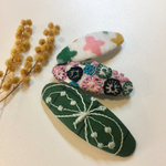 ミナペルホネン ஐ ちょうちょと刺繍のパッチンピン キッズ&ベビー⑅◡̈*プレゼントにも
