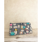 おしゃれなペンケース (グレー) ふでばこ ポーチ 