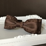 ネオブライス用リボンカチューシャ（フリルリボン☆チョコレート）