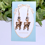 高品質⭐️k16gp❁イヤリング・ノンホール・アレルギー対応❁ リアル柴犬アクセサリー♡