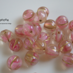 8mm strawberry mix *gold メロン チェコビーズ 10個