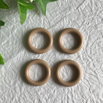 ヴィンテージ  アクリルフープパーツ ベージュ 4個セット