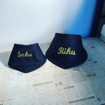 デニム お名前  刺繍 バンダナ【Sサイズ】