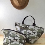 ランチバッグポーチセット　カモフラージュ柄
