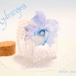 flower earring*･｡blue♡