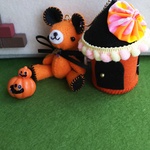 おうちのチャーム付きくまちゃん（ハロウィン③）