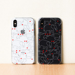 iPhone ケース かわいい アニマル ゾウ 赤 ハート ハードケース iPhoneXS / iPhoneＸ / iPhone8 / iPhone７ / iPhone6s / iPhone6