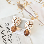 再販♡フラワーボタンピアス*イヤリング
