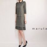 予約品　　リネンフリルワンピース（カーキ）