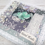 【sale】リバティパッチ＊ミニマット＊モノトーン