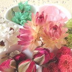 【小さな封入セットC】あじさい・貝細工・千日紅・ミニ薔薇つぼみ他