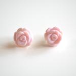 ☆14kgfピアス＊クイーンコンクシェルの薔薇☆送料無料♪