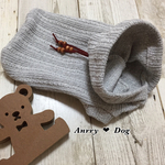犬服 ［再販］ ストライプニット パーカー♪