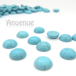 Synthetic Stone ラウンドカボション12mm【Blue】10個