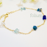 blueグラデーションブレスレット