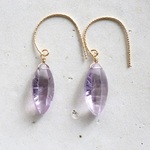 14KGF amethyst pierce [kgf0560] 