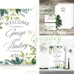 ナチュラルグリーン♪再販【セット】おそろいデザイン ウェルカムスペース <ウェルカムボード 受付サイン 芳名帳> ウェディング 結婚式 ナチュラルグリーン