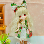 オビツ11サイズ  薔薇のお嬢様ドレスセット ハートのネックレス付