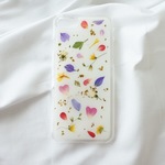 押し花 iPhone ケース〜HERMESのスカーフ〜
