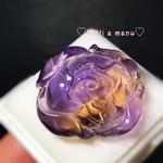 貴重天然アメトリン 牡丹の花 ハイクォリティ 透明度高い 限定品 Bigサイズ ペンダントトップ お買い得 風水