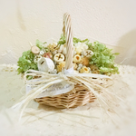再＊グリーンアナベルホワイトアレンジbasket＊