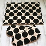 【D様オーダー品】玄米カイロ（白黒ドット）セット