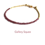 【再販】Garnet + Karen Vermeilの華奢ブレスレット