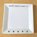 HAPPY BIRTHDAY  スクエアプレートA