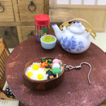 秋・栗ご飯のお弁当　片耳ピアス