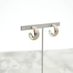 Tsuchime Metal Hoop Pierces(silver)