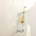 冬の星空の一番星☆★☆つらら ピアス 樹脂