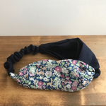 再入荷！リバティ ファーガス×リネン(ネイビー) ヘアバンド