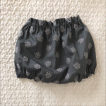 海のブロードにアナベルの刺繍/かぼちゃパンツ/80cm