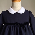 白襟・ウールのワンピース　100サイズ