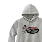 ドラッグ•レース☆1/4マイル☆アメリカンレトロ【片面A柄】パーカー【受注生産品】