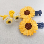 【sale】ヘアゴム ヘアクリップ セット ひまわり