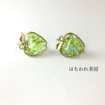琉球ガラスのりんごイヤリング