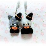 ✿ｋ…様専用✿あみぐるみ✿ハロウィン🎃うさぎちゃん🐰＆柴犬ちゃん❢ストラップ♪