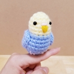 『にぎころ♡インコ』（イエロー×ブルー）