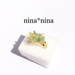【新作】鉱石花のリング
