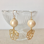 大粒 コットンパール ピアス✧︎*。イヤリング