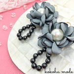 ✴︎Close secret flowers✴︎花✴︎イヤリング✴︎ピアス✴︎ハロウィン✴︎秋✴︎お呼ばれ✴︎空